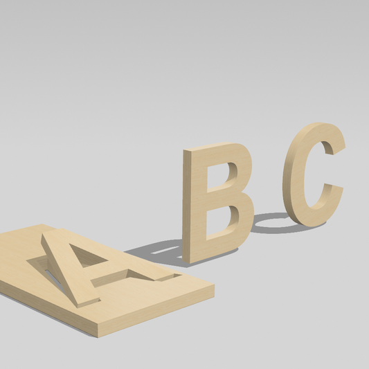 MDF LETTERS CNC CUT